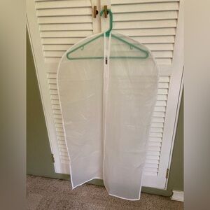 Set of 35 Clear/White Garment Bags